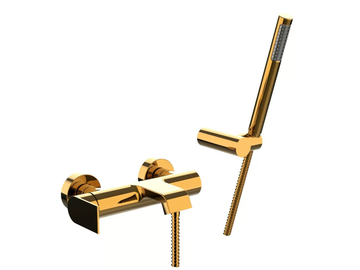 TOLOMEO 83002 - Wall-mounted bathtub mixer with hand shower by Rubinetterie Frattini - view 3
